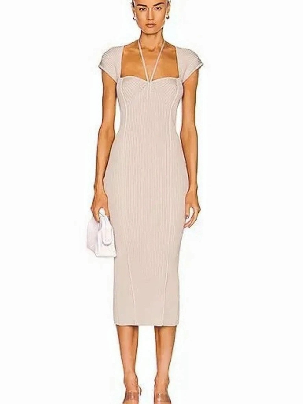EUC Jonathan Simkhai Florence Midi Knit Dress Size S